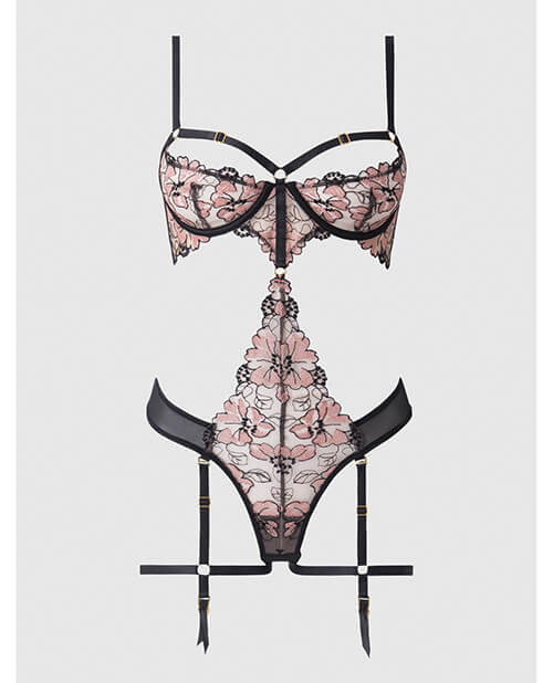 lace teddy garters