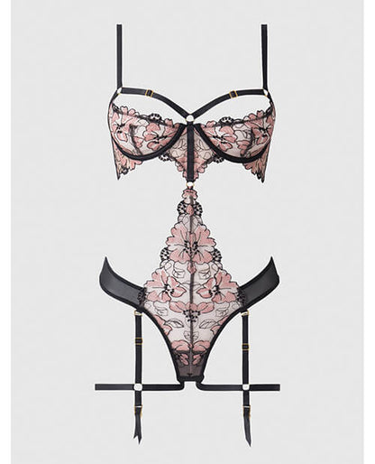 lace teddy garters