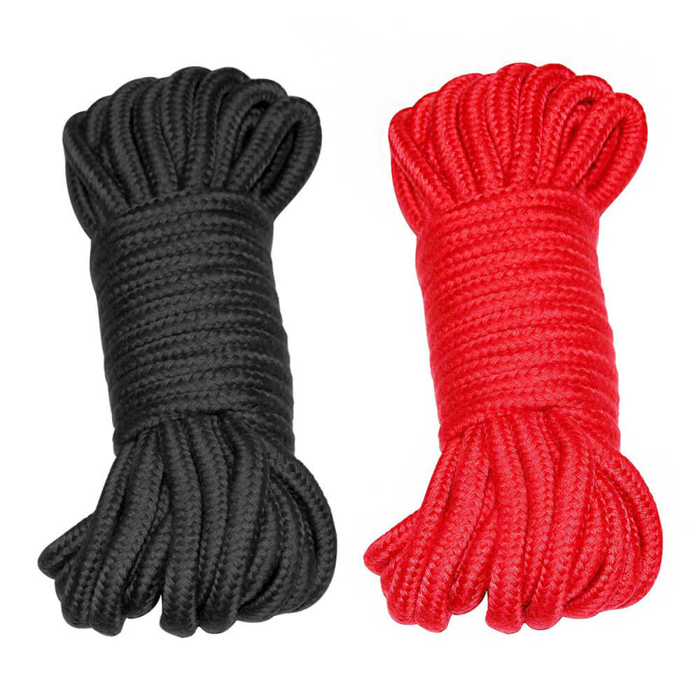 Bondage Rope Black Red
