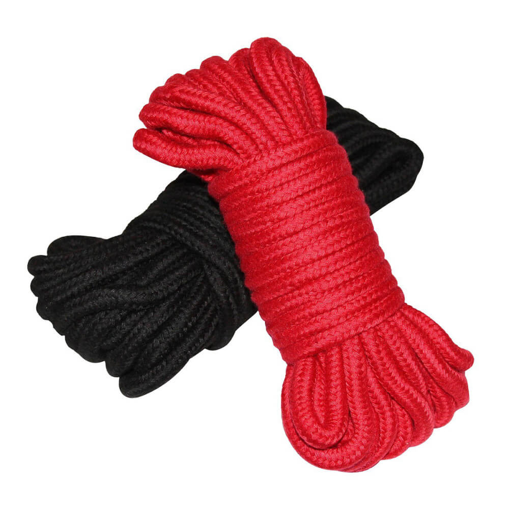 Bondage Soft Rope Red Black